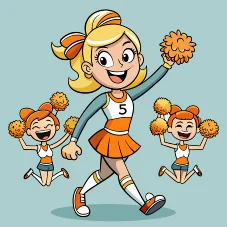 High School Cheerleader Dress Up